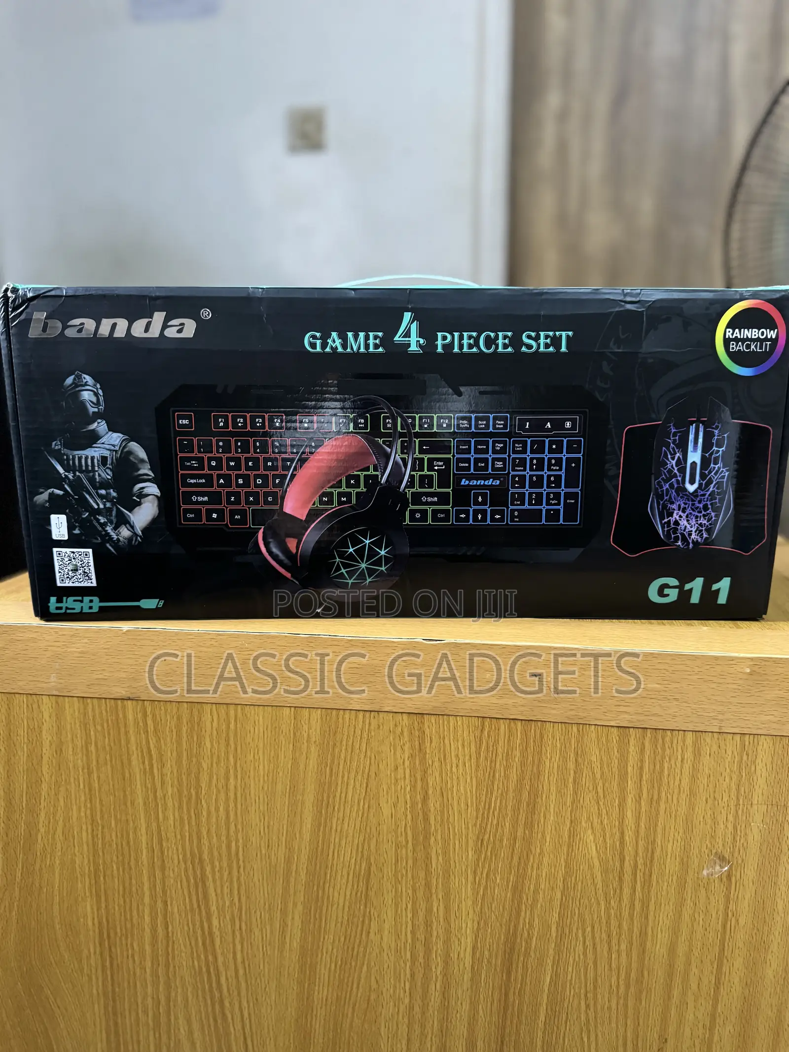 Banda G11 4 in 1 Computer Set, Gaming Keyboard