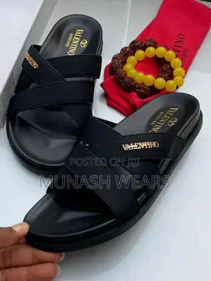 Valentino Leather Slippers