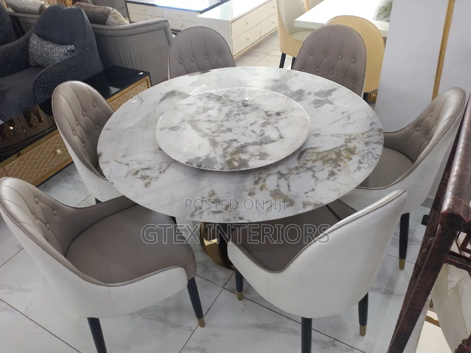 Marble Dinning Table Set