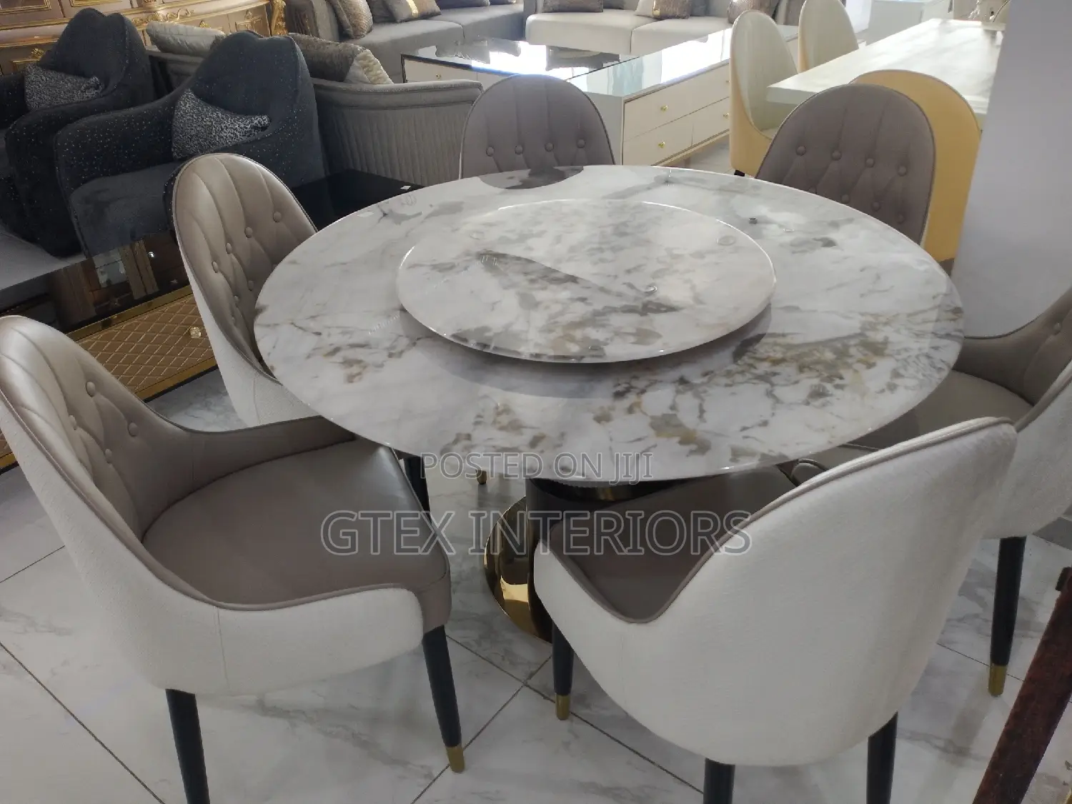 Marble Dinning Table Set