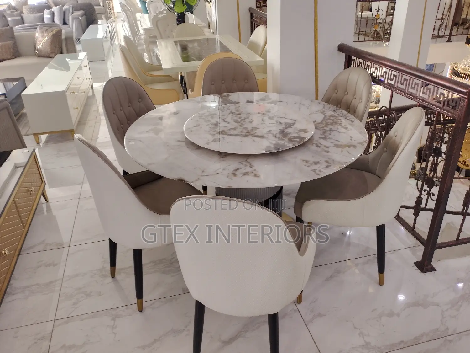 Marble Dinning Table Set