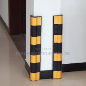 Yellow And Black 10mm Reflective Rubber Corner Guard