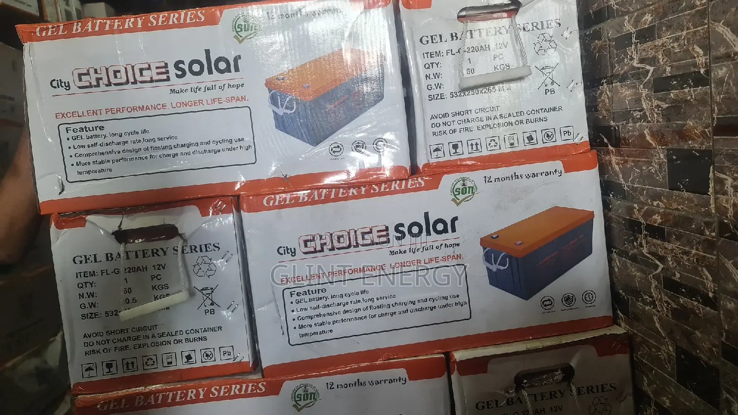 220ah 12v Choice Gel Battery