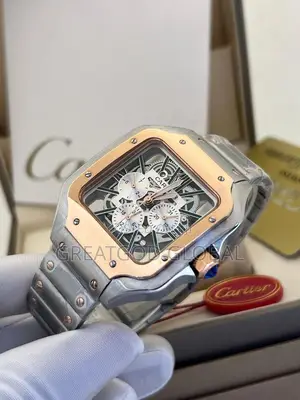 Photo - Cartier Chronograph Chain Wrist Watches  Steel