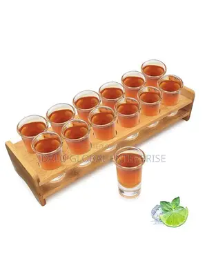 12 Hole Tequila Shot Rack (With Shot Glass)