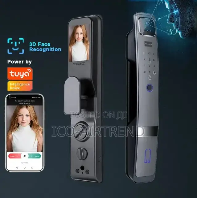 3d Face Recognition Smart Tuya App Lock Face Id, Fingerpint