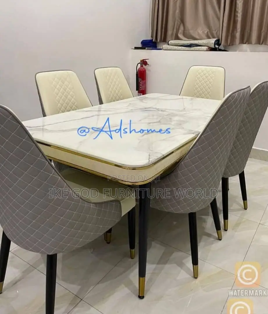6seater Imported Turkish Marble Dining Table