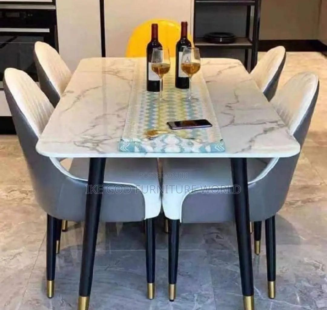 6seater Imported Turkish Marble Dining Table