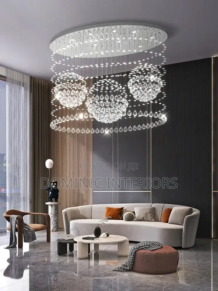  Crystal Ball Suction Ceiling Lights /600mm