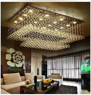 Crystal Raindrop Rectangle Lamp Fixtures