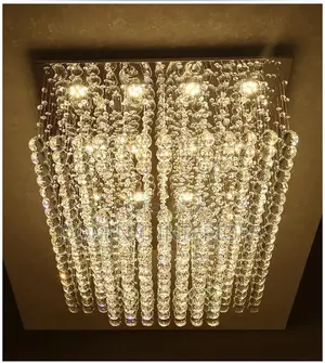 Crystal Raindrop Rectangle Lamp Fixtures