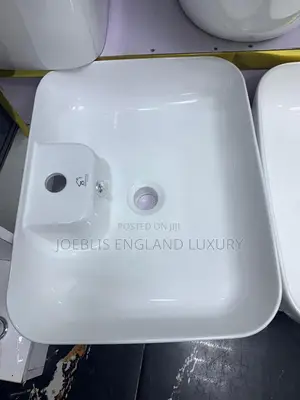 Wide Counter Top Basin With Tap Hole