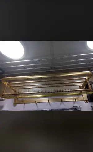 Multiple Towel Rail Gold Color