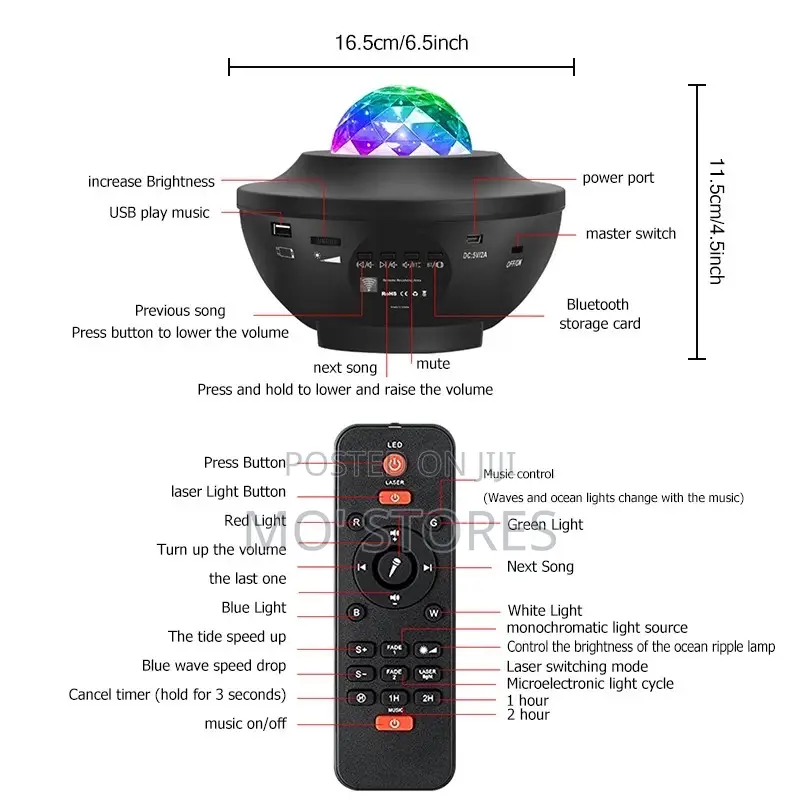 Starry Projector Night Light