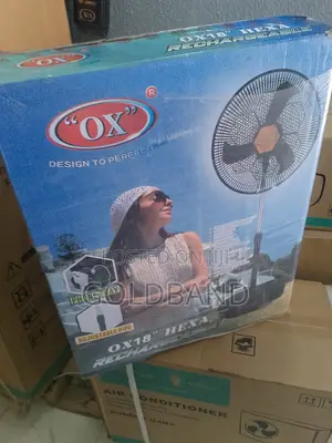 New Bestselling OX Hexa Rechargeable Standing Fan