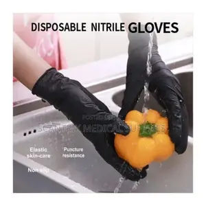 Black Nitrile Gloves