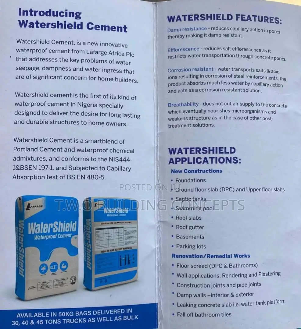 Lafarge Waterproof Cement