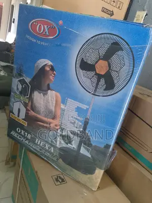 OX Hexa Rechargeable Standing Fan- Affordable and Reliable