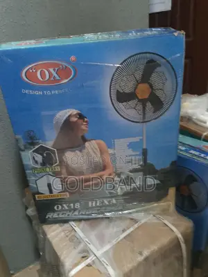 Brand New OX 18 Inches Hexa Rechargeable Standing Fan
