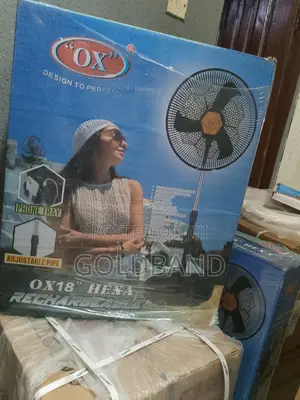 New Efficient OX 18 Inches Hexa Rechargeable Standing Fan