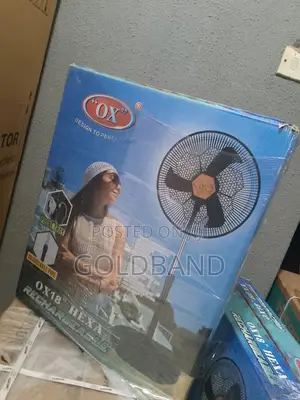 Lasting OX 18 Inches Hexa Rechargeable Standing Fan