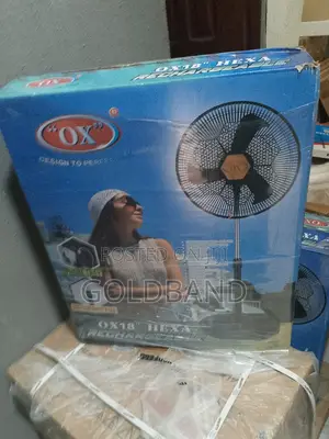 Efficient OX Hexa Rechargeable Standing Fan- 18 Inches