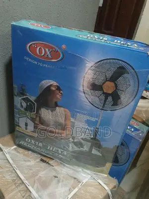 High Quality OX Hexa Rechargeable Standing Fan- 18 Inches