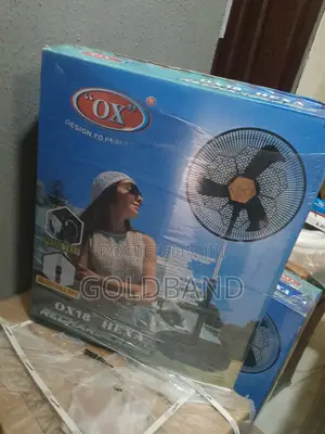 Quality OX Hexa Rechargeable Standing Fan- 18 Inches