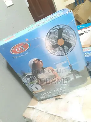 OX 18" Hexa Rechargeable Standing Fan