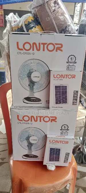 Lontor Rechargeable Solar Fan Available
