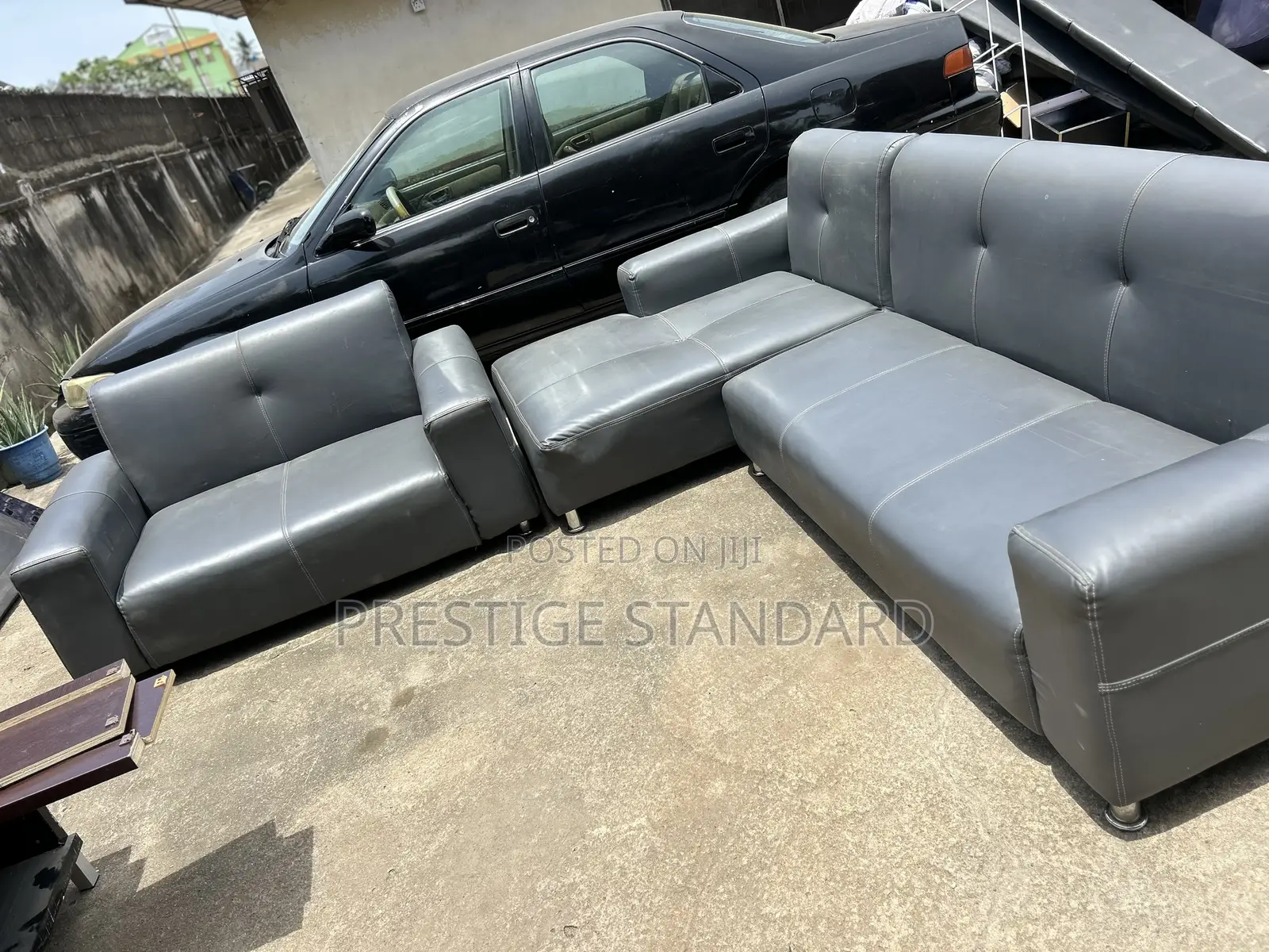 A Standard Leather Sofa