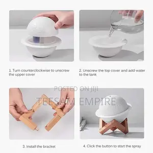 2 In 1 Moon-shaped LED Lamp