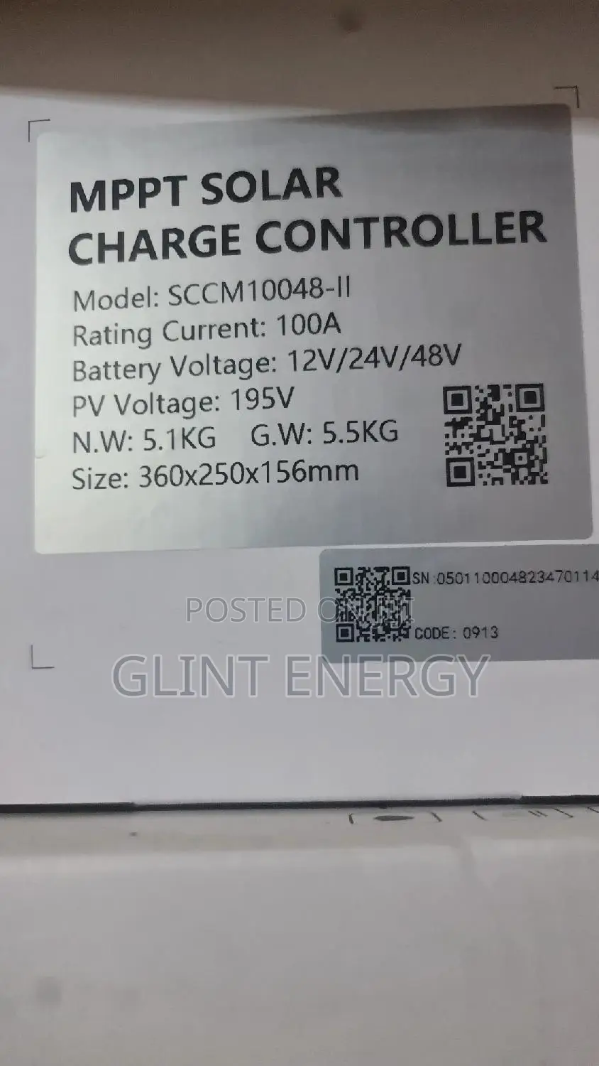 100ah 48v Felicity Charge Controller