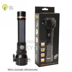 Safety Guard High Power Led Torch Light With Solar