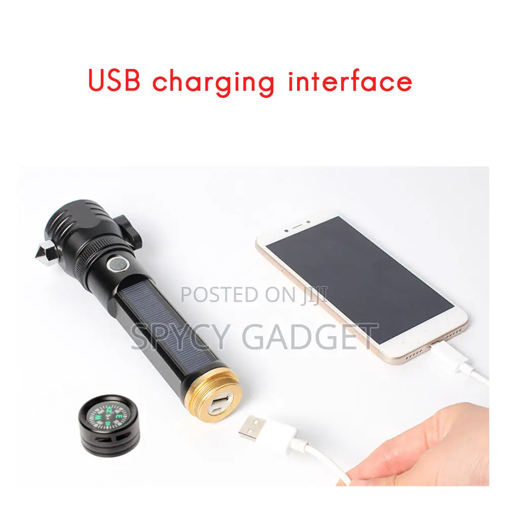 Safety Guard High Power Led Torch Light With Solar