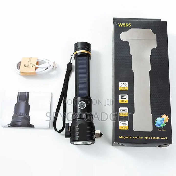 Safety Guard High Power Led Torch Light With Solar