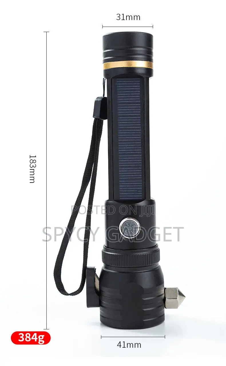 Safety Guard High Power Led Torch Light With Solar