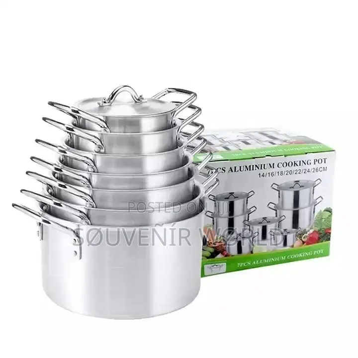5pcs Aluminum Stock Pot Set
