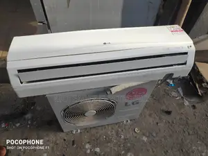 Used LG (1hp) Low Voltage 100% Copper Condenser AC + Remote