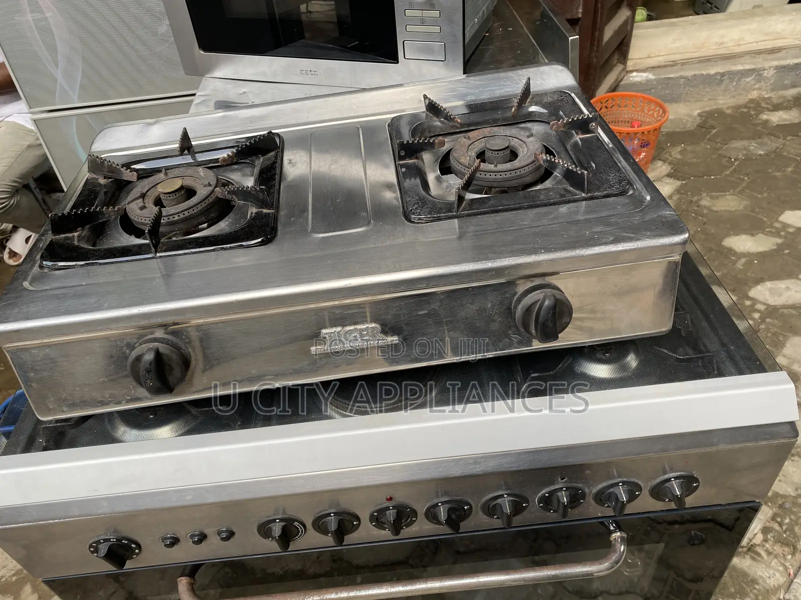 2 Burners Industrial Cooking Gas
