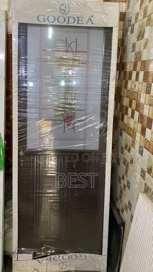 Aluminum Half Glass Toilet Door