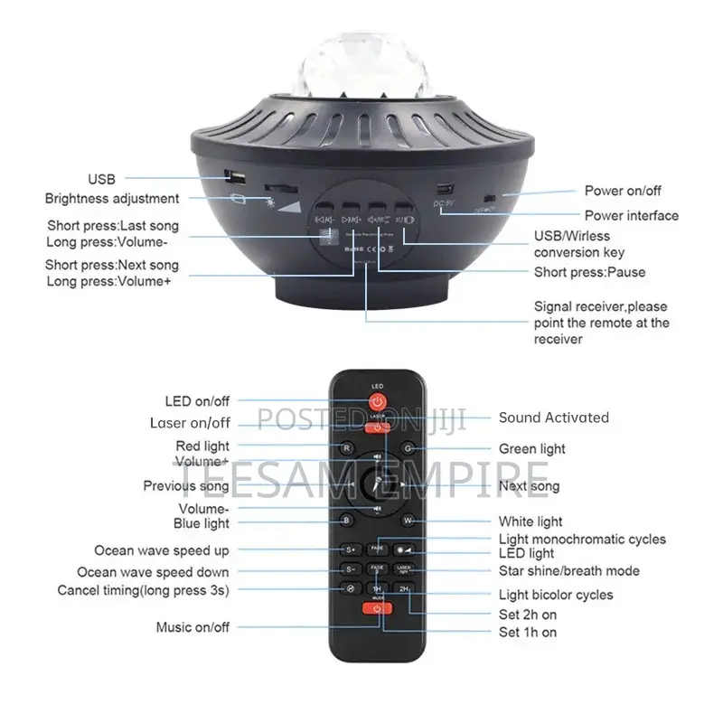 Star Projector Lamp