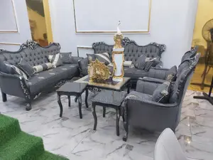 High Quality 8seater Imported Turkish Royal Fabric Sofa Chai