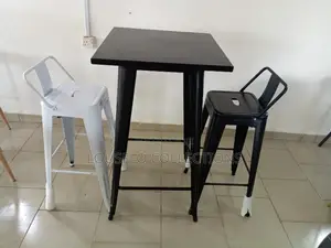 Aluminum Bar Chair and Table