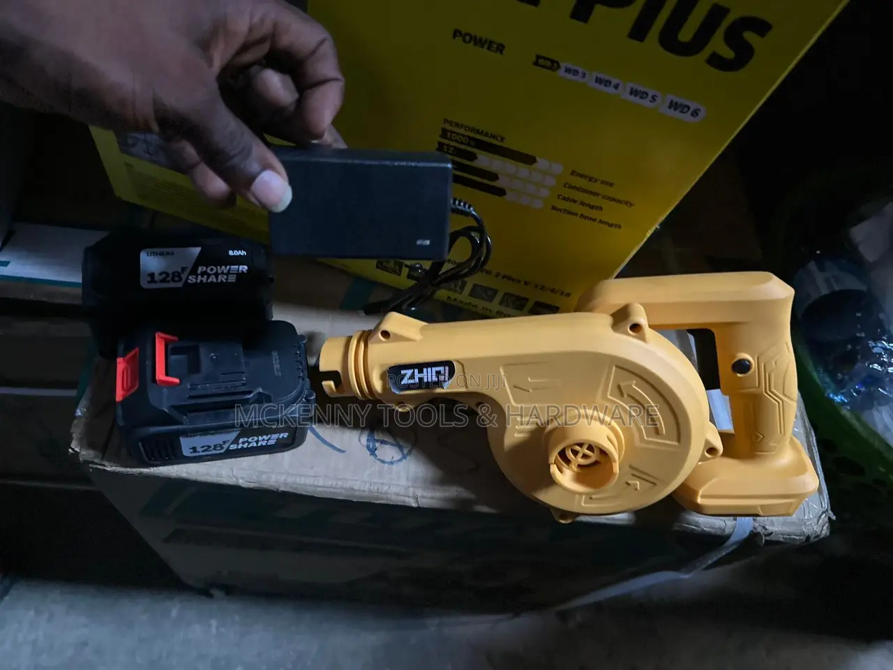 Cordless Blower Machine X Two Big Batteries
