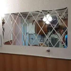 Acrylic Diamond Mirror Wall Sticker