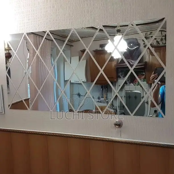 Acrylic Diamond Mirror Wall Sticker
