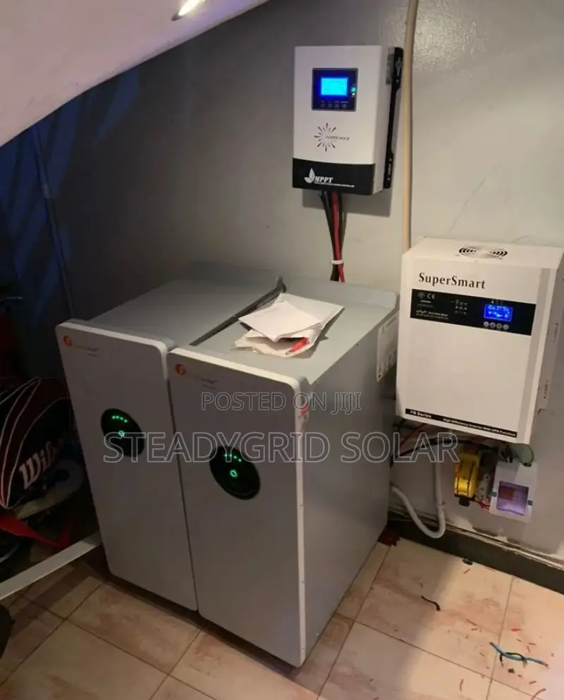 Solar Powered 10kva Inverter + 30kwh Lithium Battery Installation