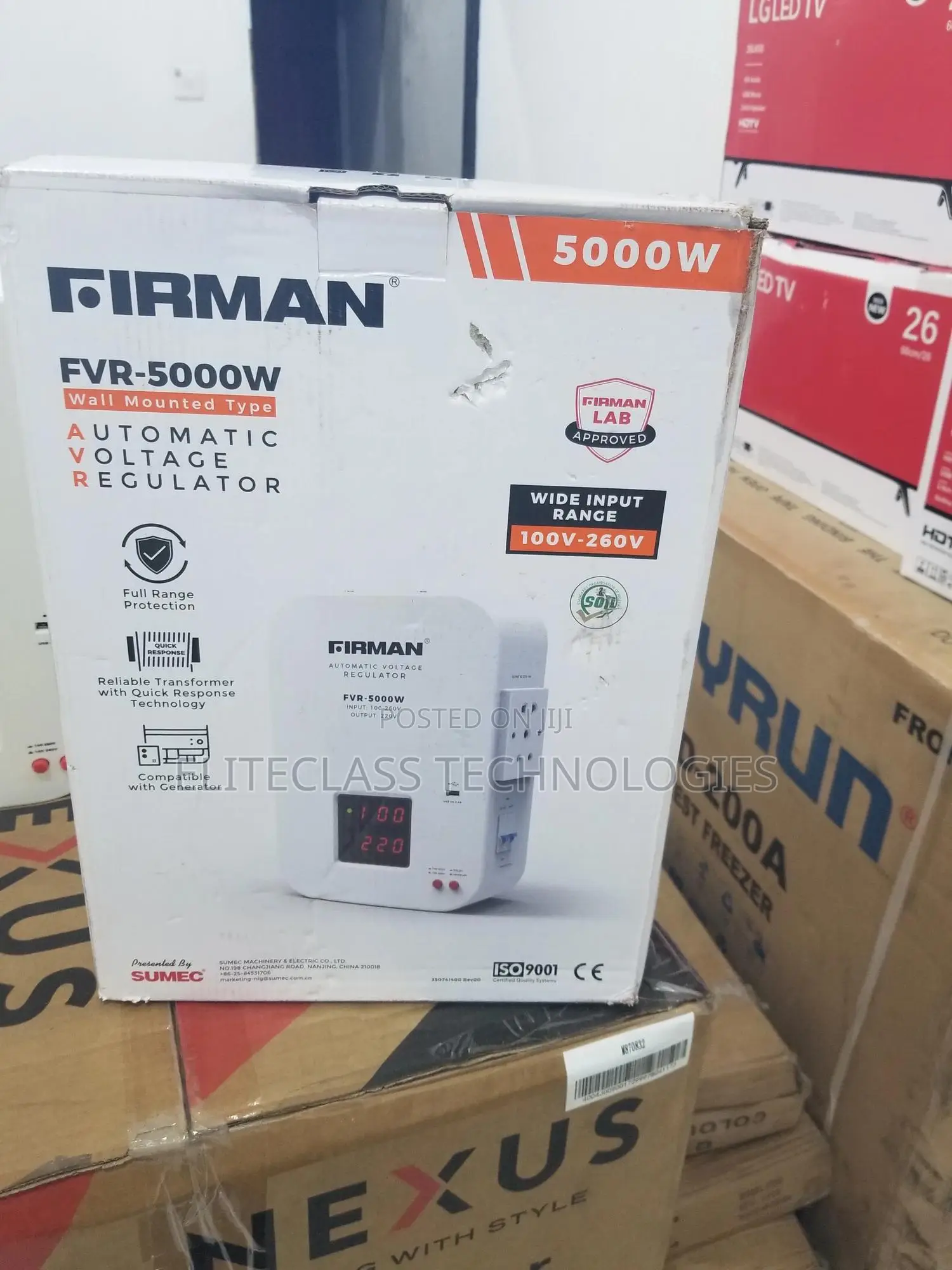 Standard 5000W Firman Wall Mounted Stablizer.