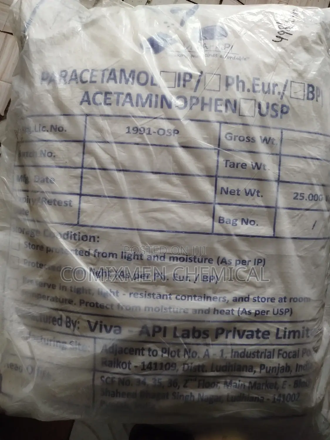 Paracetamol Acetaminophen Usp